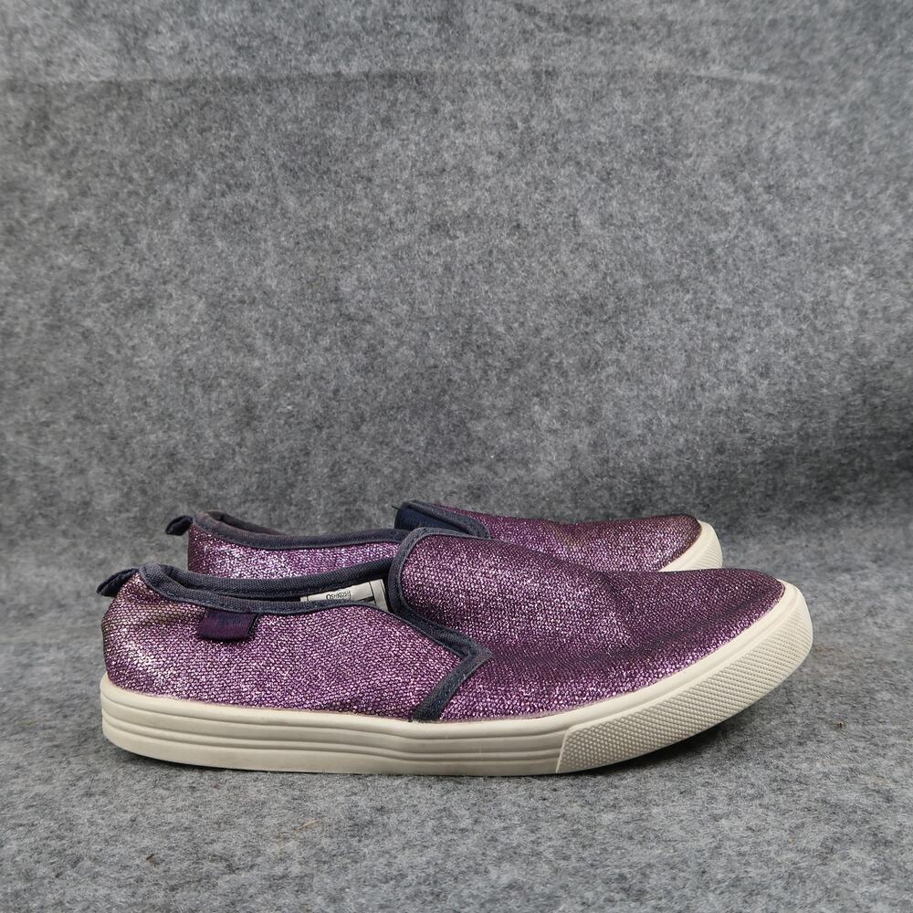 Oshkosh B'Gosh Shoes Kids 2 Casual Sneakers Slip On Purple Glitter Trainer Girls